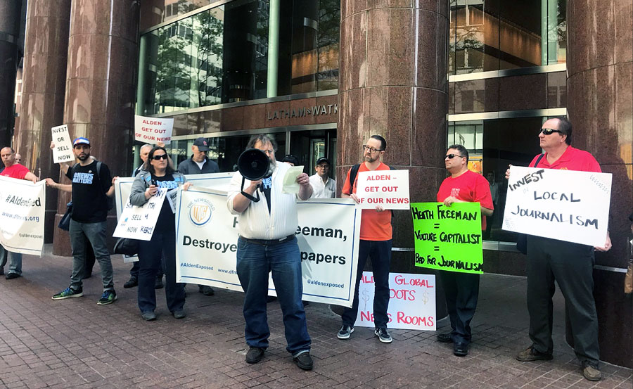 Alden Global Offices Picketed by Protesting Journalists